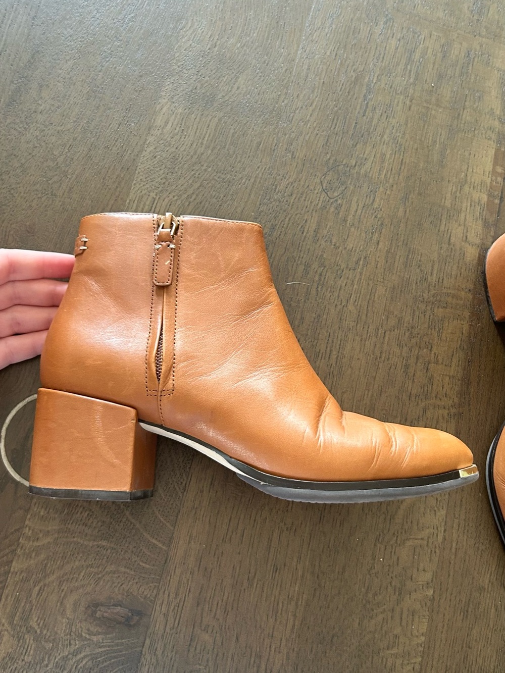 Cole Haan tan grand ambition leather booties - Picture 13 of 15
